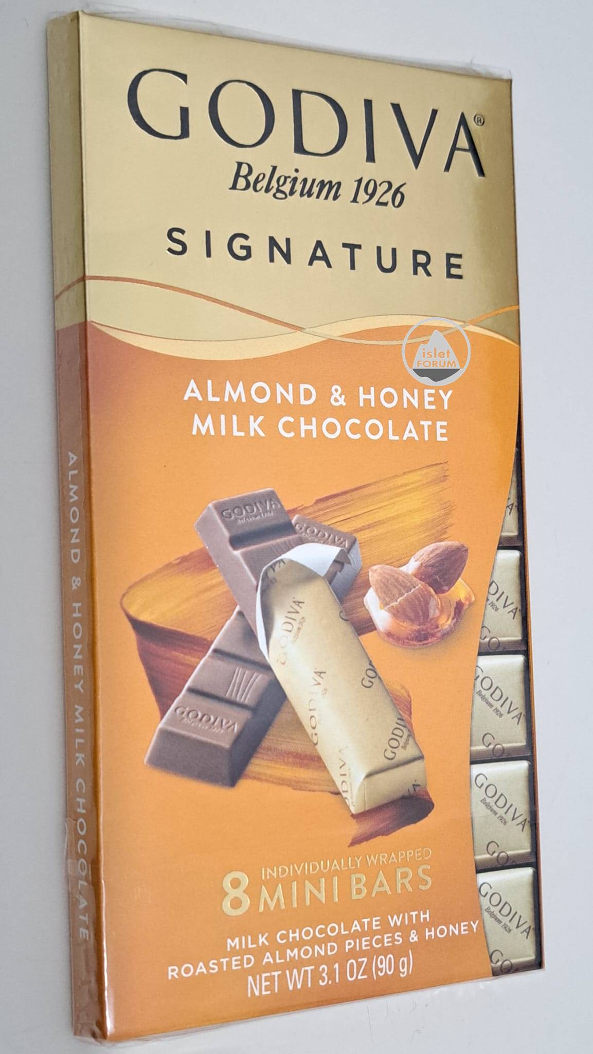 GODIVA Belgium 1926 Signature Almond &amp; Honey Milk Chocolate (3).jpeg